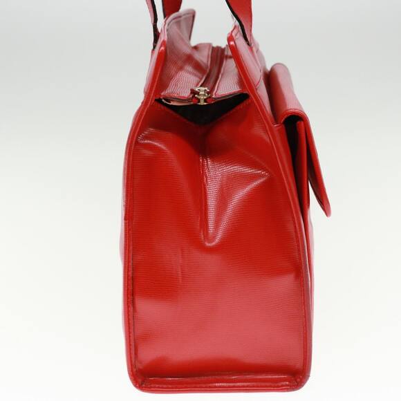 CELINE Shoulder Bag Leather Red - Picture 4 of 12
